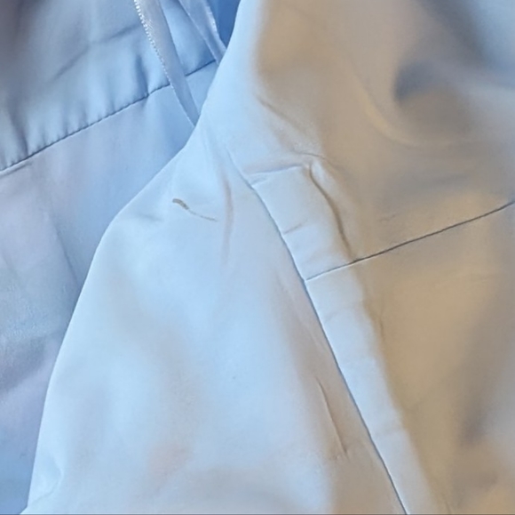 Eliza J Floral Blue Satin Cocktail Dress sz 12 - Picture 15 of 16